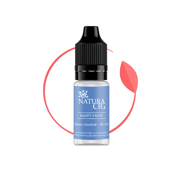 Eliquide bio et naturel gout fraise Happy Fruit - Naturacig Eliquide bio et naturel gout fraise Happy Fruit - Naturacig