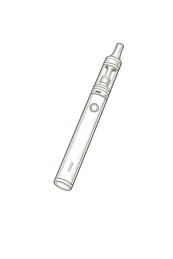 Illustration d’une cigarette électronique avec clearomiseur