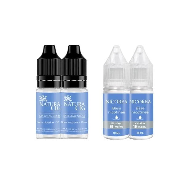 Flacons de eliquides pour mélange dosage 9 mg/ml