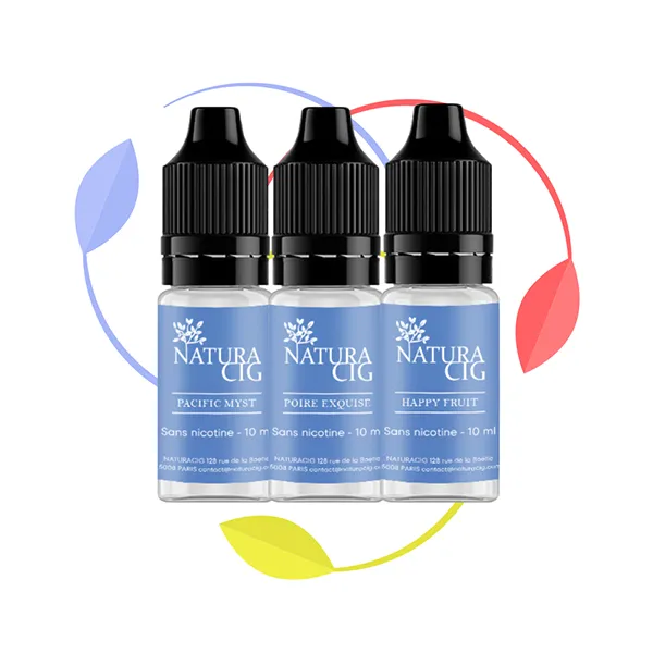Pack E liquides Naturels Fruits pour Vapoteuse - Naturacig Pack E liquides Naturels Fruits pour Vapoteuse - Naturacig