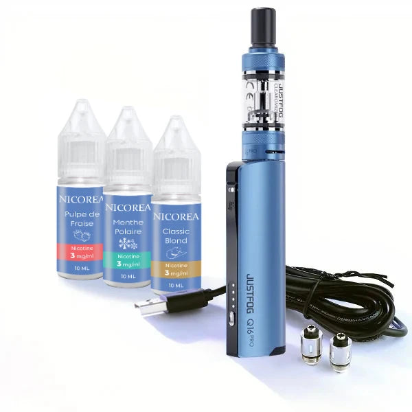 Pack Q16 Pro Justfog E-cigarette avec nicotine - Naturacig Pack Q16 Pro Justfog E-cigarette avec nicotine - Naturacig