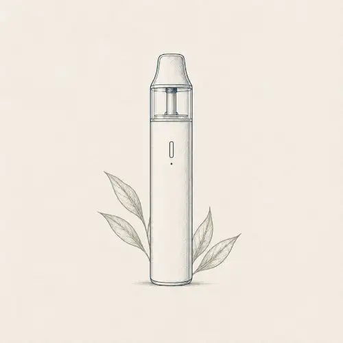 Dessin d'une cigarette électronique de type pod