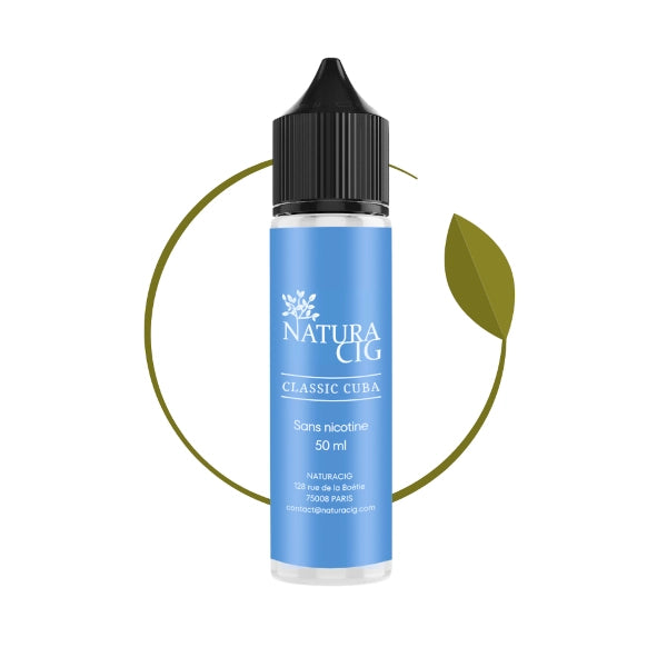 E liquide bio Classic Cuba 50 ml au goût de tabac brun