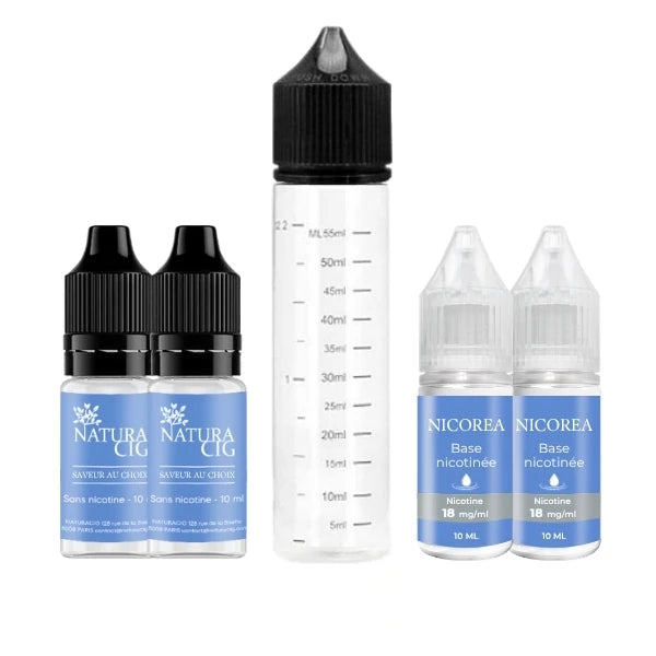 Flacons de eliquides pour mélange avec nicotine 9 mg/ml