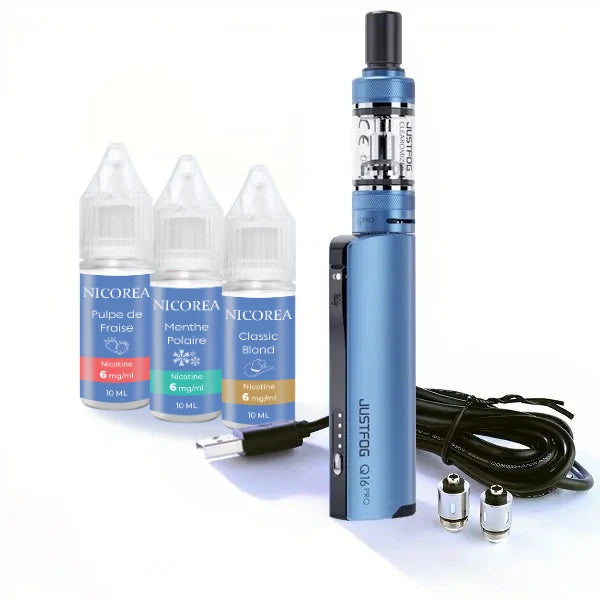 Pack Q16 Pro Justfog E-cigarette avec nicotine - Naturacig Pack Q16 Pro Justfog E-cigarette avec nicotine - Naturacig