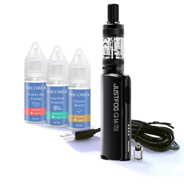 Pack Q16 Pro Plus Justfog E-cigarette avec nicotine - Naturacig Pack Q16 Pro Plus Justfog E-cigarette avec nicotine - Naturacig